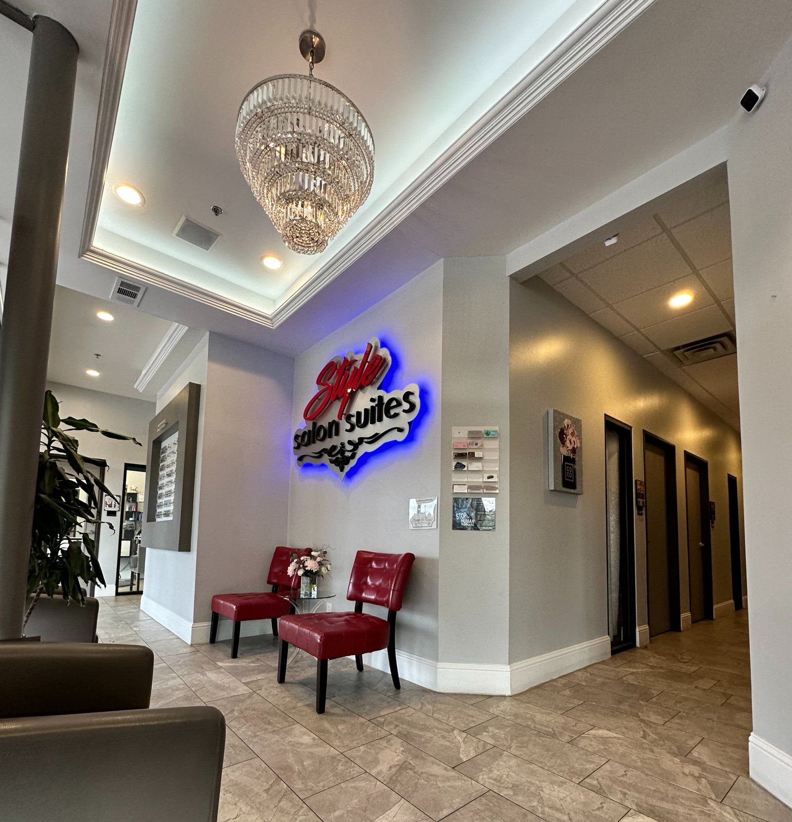 Interior of Style Salon Suites